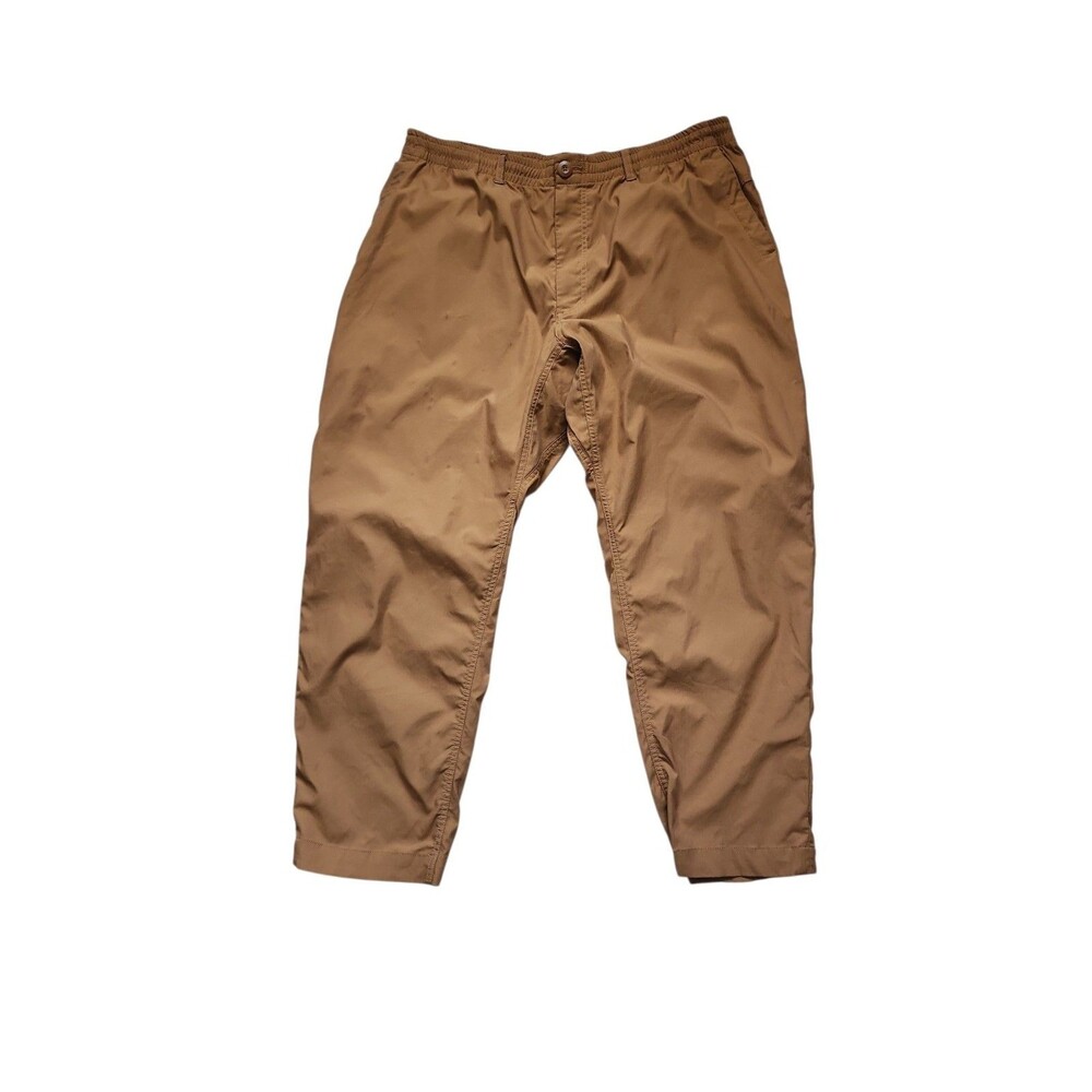 Nike Dri-fit Performance Pants Mens XXL Desert Bronze Athleisure Fitness Zip Fly